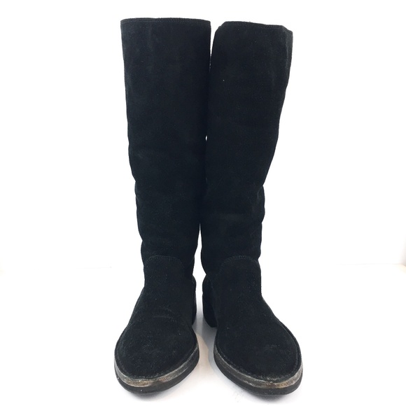 Jimmy Choo Suede Knee High Flat Boots Sz 35.5 - Picture 3 of 15